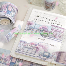 Artistic Scenery Designs Masking Tape of Hand Book Decoration